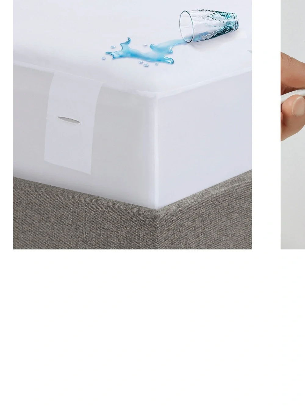 Premier White Waterproof Heated Mattress Pad - King